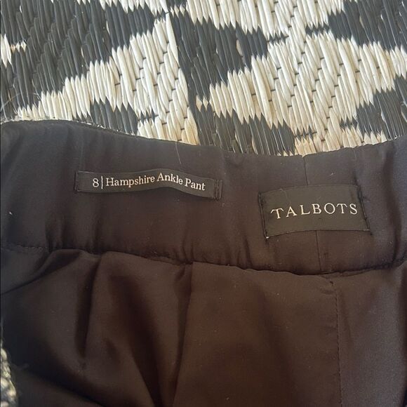 Talbots woman’s  Black and White Hampshire ankle pant Pants   C - Picture 2 of 7